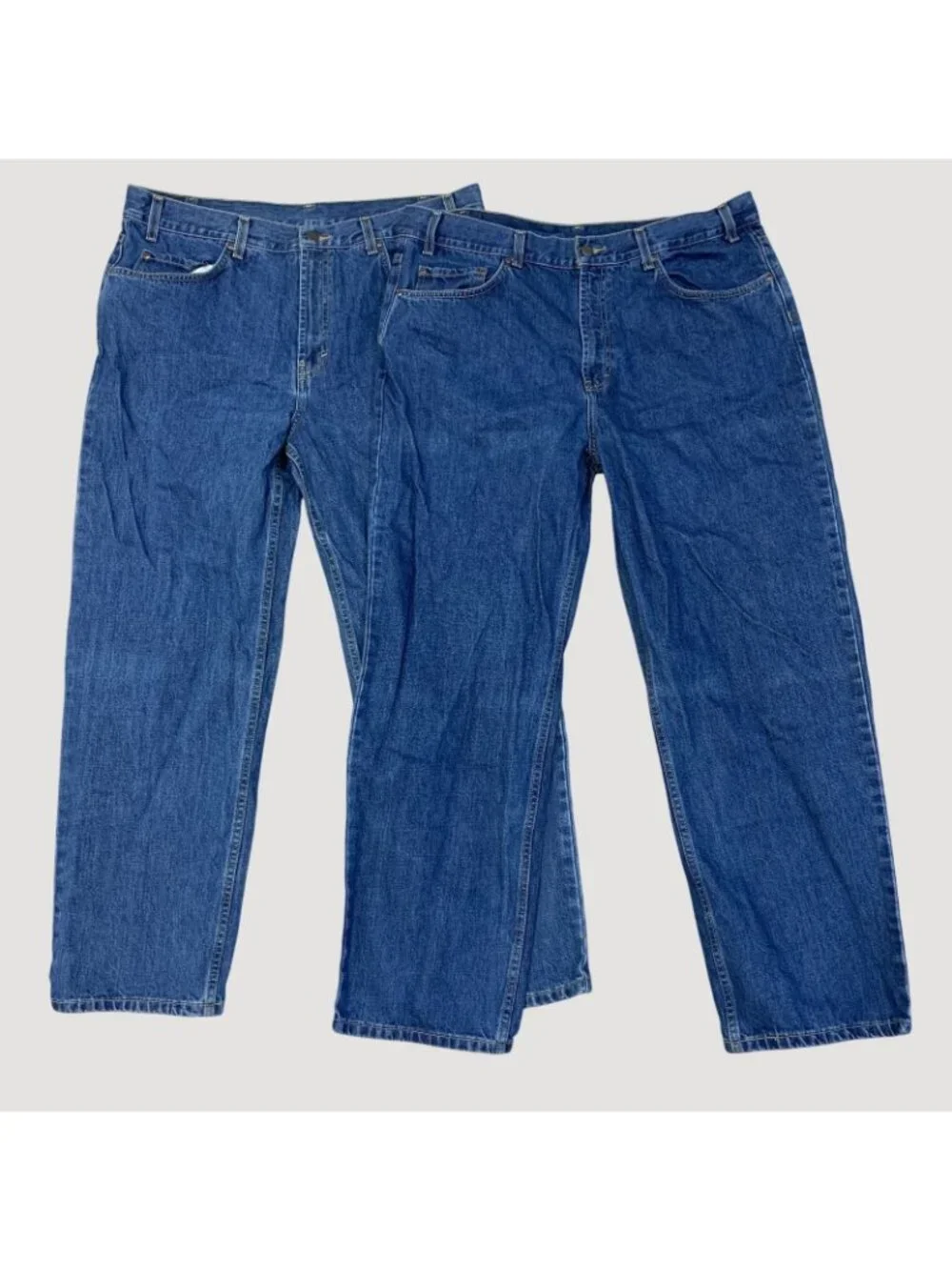 Bundle of 2 Kirkland Signature Men's Jeans 38x30 Blue Denim Straight Leg